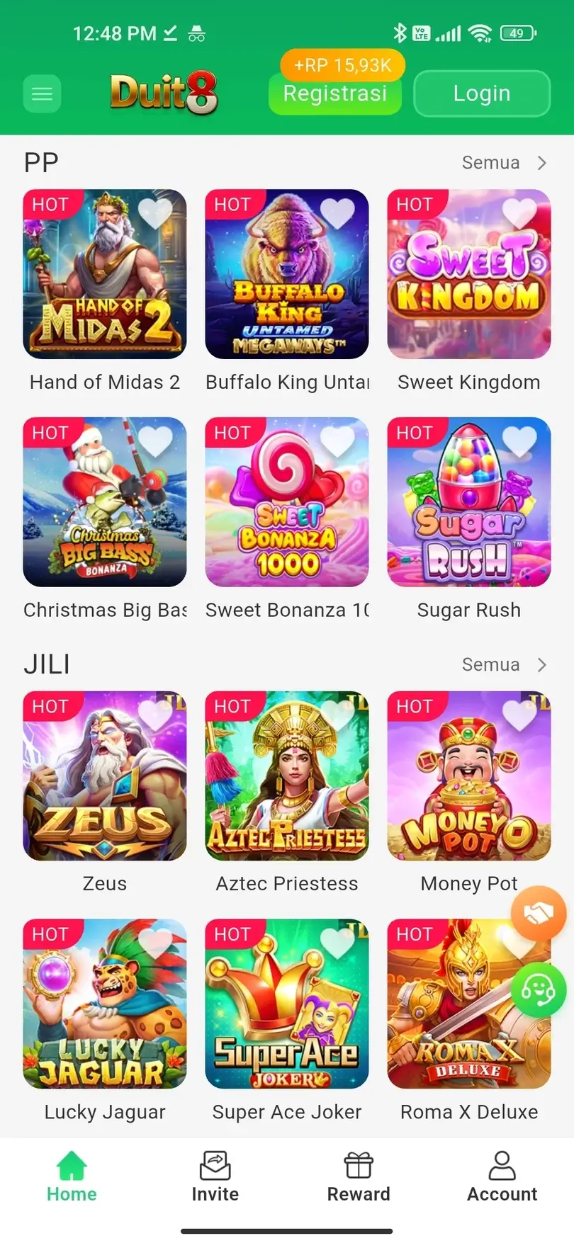 Duit8 APK - Koleksi permainan slot